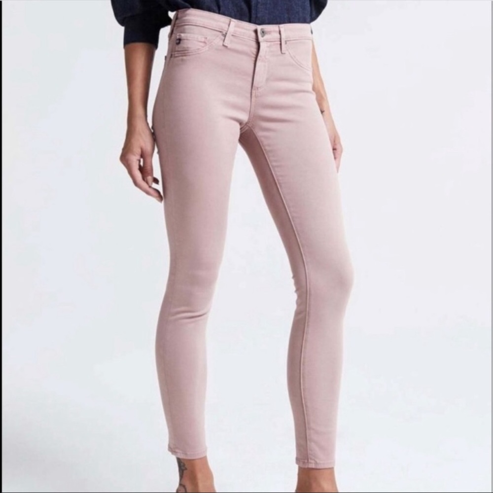 AG Adriano Goldschmied Women's Skinny Jeans in Light Pink